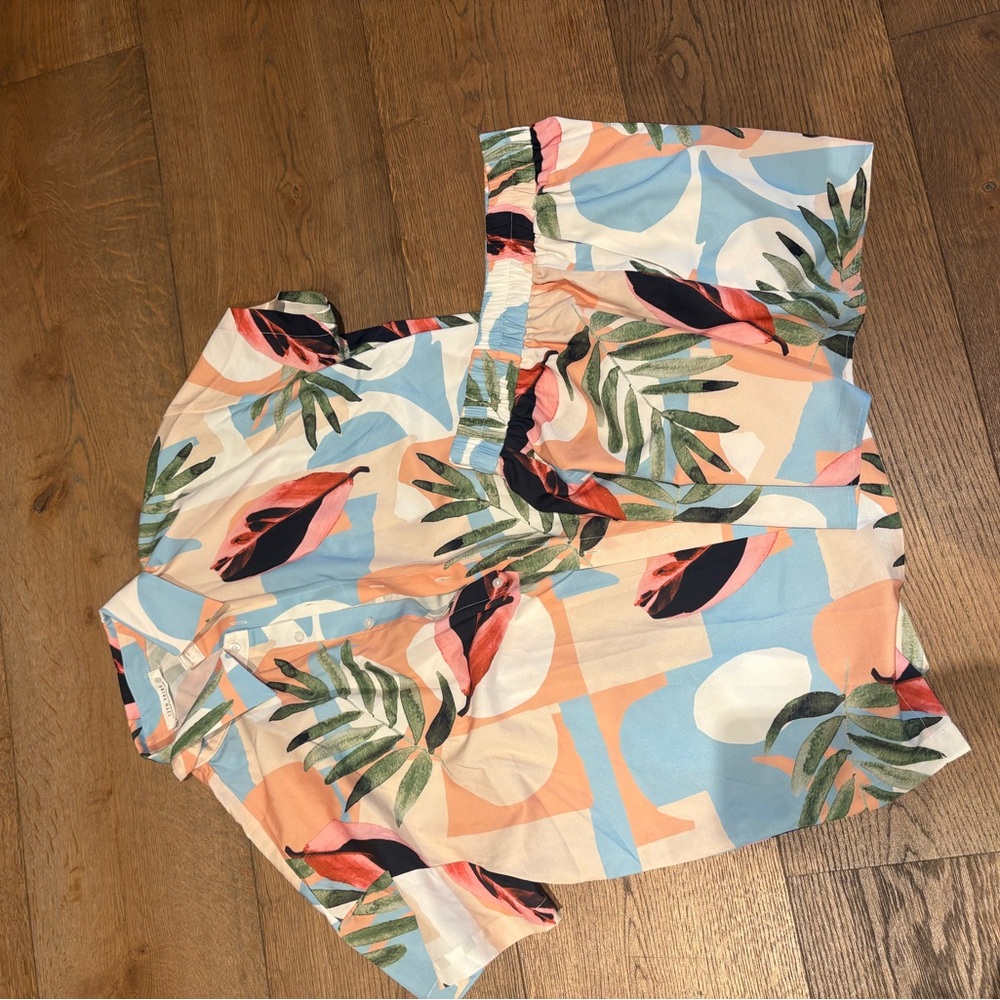 12th Tribe Multicolor Tropical Print Women Shorts